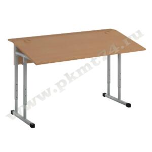 Парта регулируемая двухместная 3-5 группы роста МТ 01-9 Бук Бавария светлый