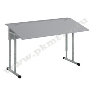 Парта регулируемая двухместная 3-5 группы роста МТ 01-9 Серый