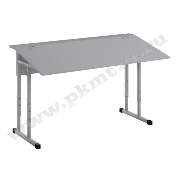 Парта регулируемая двухместная 3-5 группы роста МТ 01-9 Серый