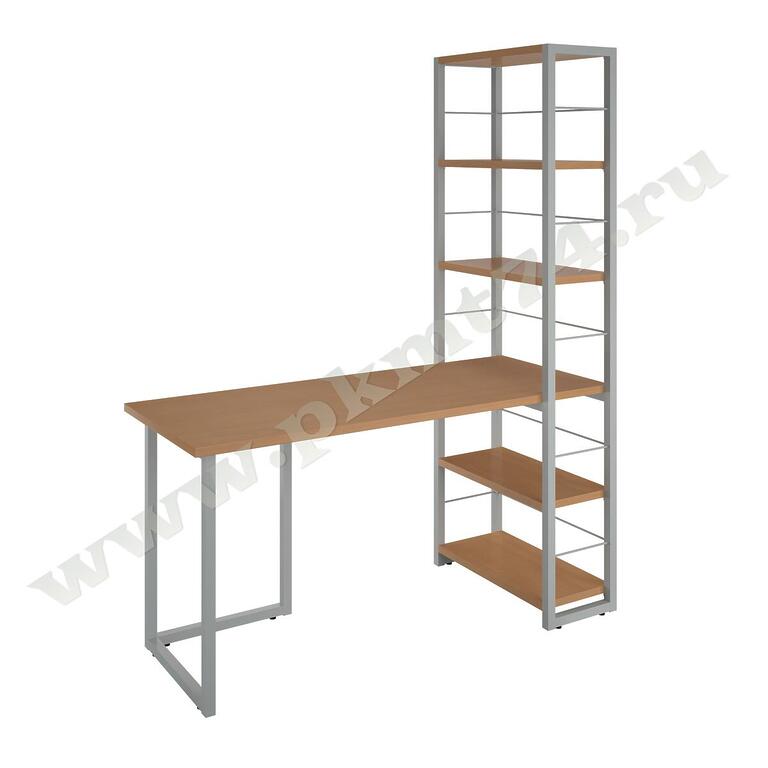 Письменный стол со стеллажом МТ 06-26 бук Бавария светлый