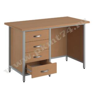 Стол для учителя химии на каркасе МТ 23-2 Бук Бавария светлый