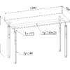 Стол регулируемый на телескопических опорах МТ 01-23 чертеж Стол регулируемый на телескопических опорах МТ 01-23 чертеж