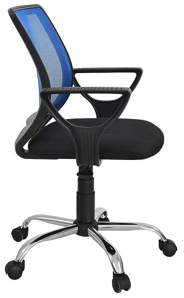 Кресло Фаворит 2С хром-синий профиль