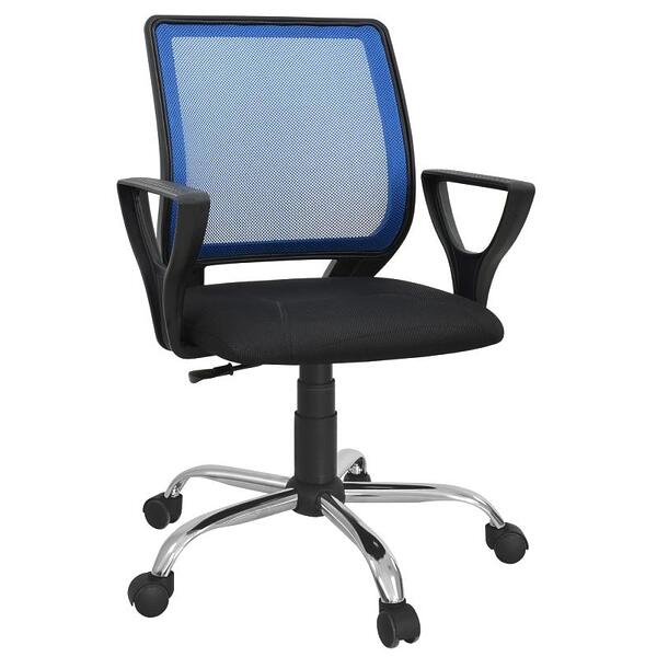 Кресло Фаворит 2С хром-синий