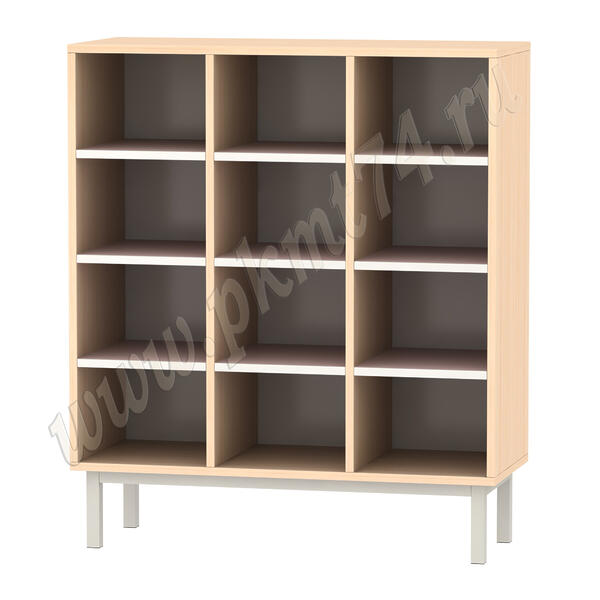 Стеллаж для обуви 12 ячеек МТ 11-26 Дуб Молочный-Ирис