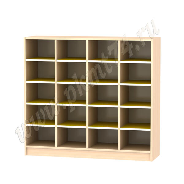 Стеллаж для обуви 20 ячеек МТ 11-28 Дуб Молочный-Желтый Стеллаж для обуви 20 ячеек МТ 11-28 Дуб Молочный-Желтый