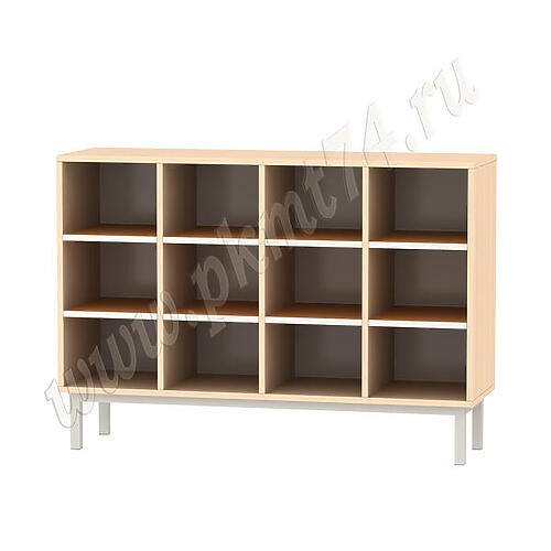 Стеллаж для обуви на каркасе МТ 11-27 Дуб Молочный-Оранжевый