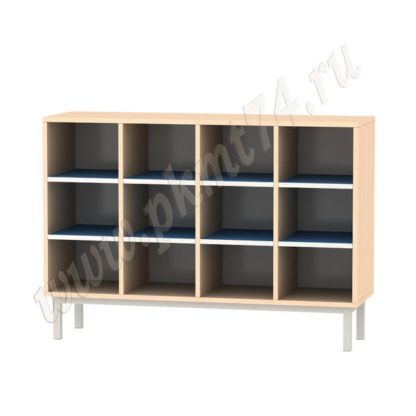 Стеллаж для обуви на каркасе МТ 11-27 Дуб Молочный-Синий Стеллаж для обуви на каркасе МТ 11-27 Дуб Молочный-Синий