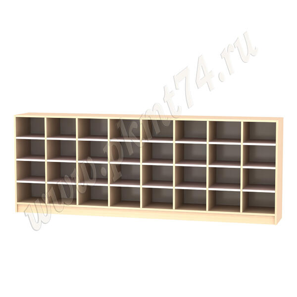 Стеллаж с ячейками для обуви 32 МТ 11-34 Дуб Мол - Ирис Стеллаж с ячейками для обуви 32 МТ 11-34 Дуб Мол - Ирис