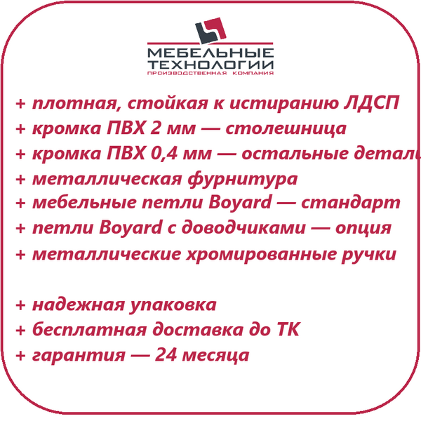 Столы с фасадами Столы с фасадами